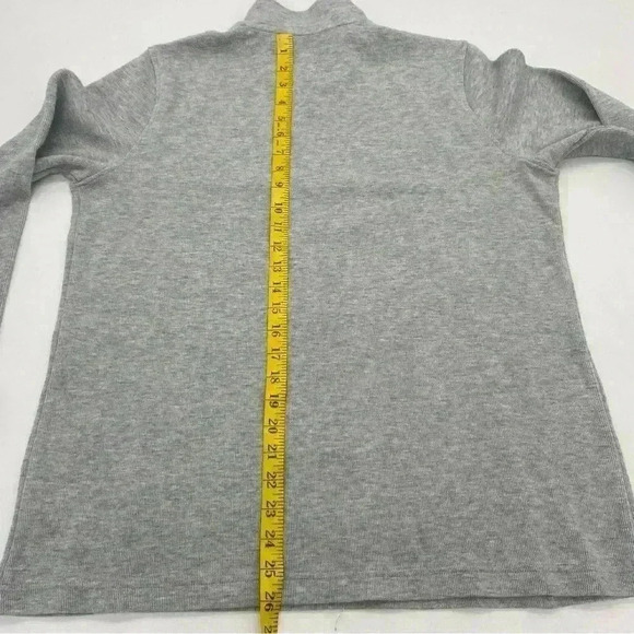 Orvis 1/4 Zip Heather Gray Sweater Size XL - Picture 5 of 7